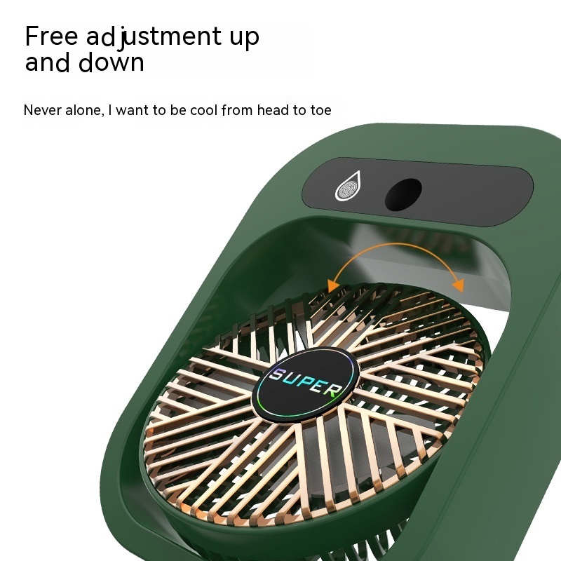 Air Conditioning Fan Desk Misting Fan Air Cooler Cooling USB Rechargeable Humidifier Portable Spray Fan With 3 Wind Speeds Mist Fan For Home - Image 9